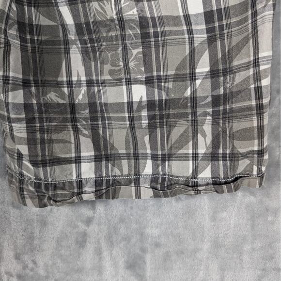 Urban Pipeline Shorts Mens 34 Plaid Chino Flat Front Gray Preppy Y2K CLEARANCE - Picture 8 of 8